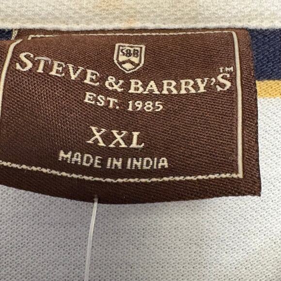 NWT Steve & Barry's Pique Polo Preppy Light Academia Y2K Mens Sz XXL - Picture 2 of 6